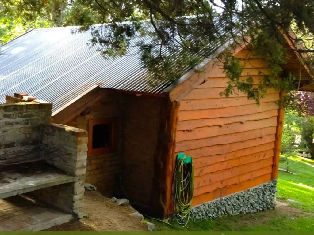 Cada cabaña con su parrilla